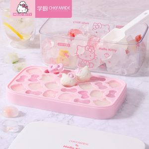 Silicone Ice Tray - Press-CHEFMADE Kitty Type Ice Cube Mold 21.5×12.5×10.2cm