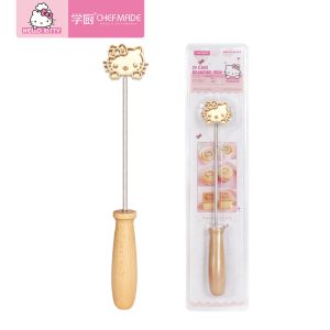 Fire-Heated Copper Stamp - KITTY Vintage Cake Branding Tool for Traditional Pastries & Buns 10.9inch