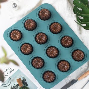 Cannelés Mold 12-Cavity | CHEFMADE French Dessert Baking Pan