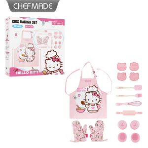 Baking Set for Kids- Parent-CHEFMADE Kitty Child DIY Cookie Kit with 8 Baking Tools