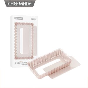 Non-Stick Cake Pan with Chimney Design - CHEFMADE 4-inch Carbon Steel Baking Pan