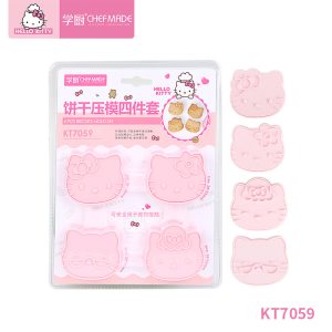 Cookie Press Mold 3D - Kitty Baking Tool for Stamped Biscuits & Snowskin Mooncakes Decorating