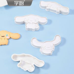 Cinnamoroll Cookie Press 3D Mold Set | CHEFMADE 4-Piece Biscuit Shaper