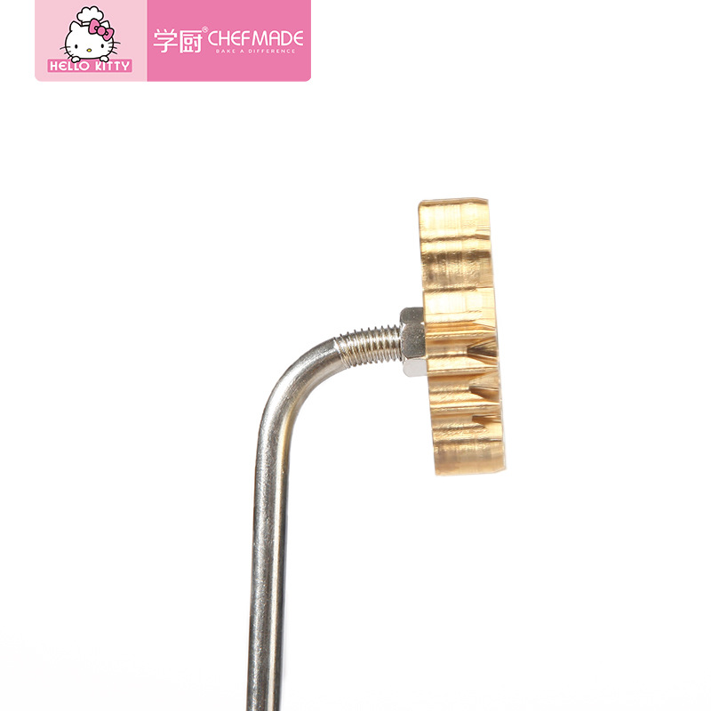 Fire-Heated Copper Stamp - KITTY Vintage Cake Branding Tool for Traditional Pastries & Buns 10.9inch - Image 3