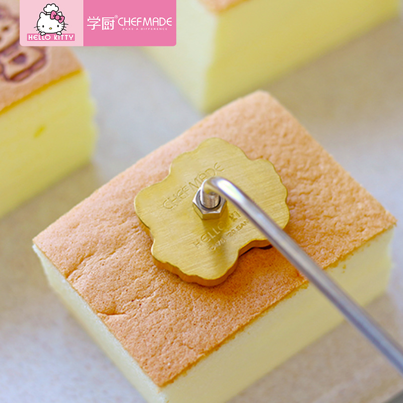 Fire-Heated Copper Stamp - KITTY Vintage Cake Branding Tool for Traditional Pastries & Buns 10.9inch - Image 4