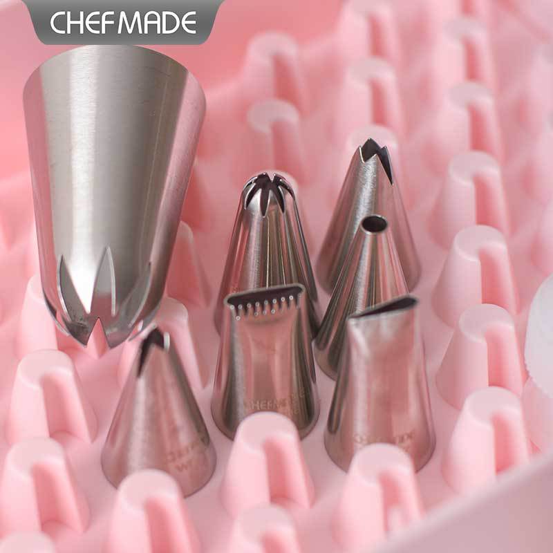 56-Piece Piping Tips Set with Storage Case - Complete Cake Decorating Kit with Icing Bags & Tools - Image 5