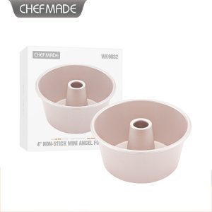 Fixed Bottom Cake Mold 4-Inch with Chimney Tube - Non-Stick Cheesecake Pan for Home Baking